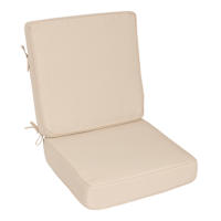 2-Piece Canvas Natural Deep Seat Cushion