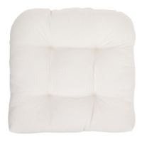 Natural Canvas Outdoor Wicker Seat Cushion