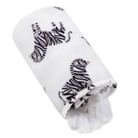 Tiny Dreamers Zebra Plush Throw Blanket, 50x60
