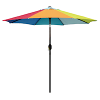 Rainbow Crank & Tilt Round Patio Umbrella, 7.5'