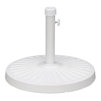 White Round Patio Umbrella Base, 40lb