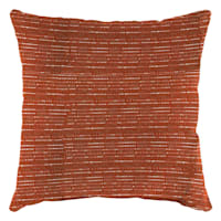 Tracey Boyd Burnt Orange Textured Square Outdoor Throw Pillow, 16"