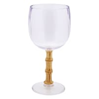 Providence Bamboo Handle Clear Wine Glass