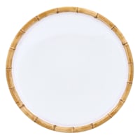 Bamboo Rim Melamine Salad Plate, 9"