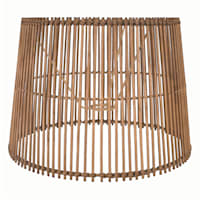 Found & Fable Natural Rattan Medium Table Lamp Shade, 12x14x10