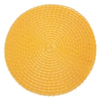 Round Lemon Piper Placemat, 15"
