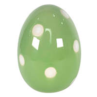 Homespun Easter Green Ceramic Egg, 5"