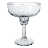Clear Crackle Glass Margarita Glass