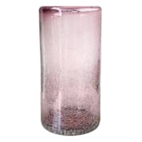 Amethyst Crackled Glass Highball, 19oz