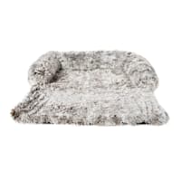 Brown Faux Fur Pet Couch Sofa, Extra Large