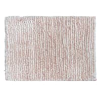 Essential Striped Terracotta Bath Rug, 17x24