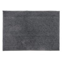 Essential Cut Pile Dark Grey Bath Rug, 17x24