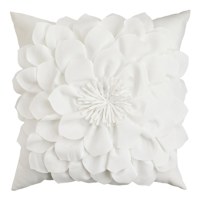 Providence White Petal Outdoor Throw Pillow, 20"