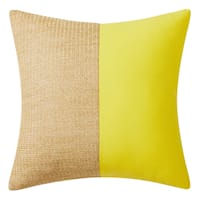 Yellow Color Block Square Outdoor Throw Pillow, 18"