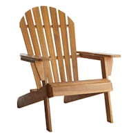 Honeybloom Adirondack Natural Wood Patio Chair