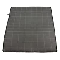 Crosby St. Dark Grey Check Print Outdoor Deep Cushion