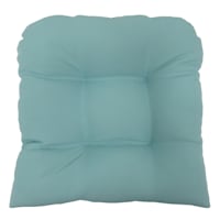 Canal Blue Canvas Outdoor Wicker Seat Cushion