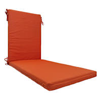 Terracotta Canvas Basic Outdoor Chaise Lounge Cushion