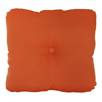 Terracotta Canvas Outdoor Tufted Back Cushion