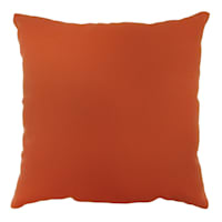 Terracotta Canvas Square Oversized Outdoor Throw Pillow, 20"