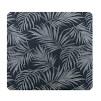 Navy Palm Print Premium Outdoor Deep Seat Cushion