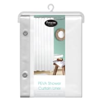 Peva 8G White Shower Liner, 70x72
