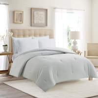 Grey Microfiber Comforter, Twin/Twin XL