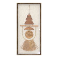 Tracey Boyd Glass Framed Wooden Wall Decor, 16x34