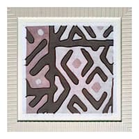Tracey Boyd Glass Framed Tribal Print Wall Art, 19"
