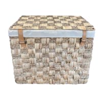 Honeybloom Natural Woven Laundry Hamper with Liner, Large