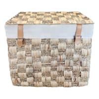 Honeybloom Natural Woven Laundry Hamper with Liner, Medium