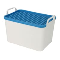 Kids Blue Top Classic Brick Storage Box, Small