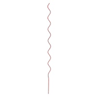 Red Twisted Steel Outdoor Stake, 60"