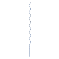 Blue Twisted Steel Outdoor Stake, 60"