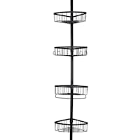 Neil Shower Tension Caddy, Black