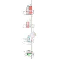 HiRISE 4 Tension 9 Foot Bathroom Shower Caddy with Adjustable Mirror, Mist  Grey, 1 Piece - Harris Teeter