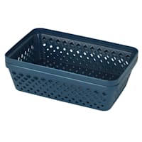 2-Pack Navy Blue Brickor Storage Trays, Large