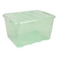Mint Storage Tote with Latch & Wheels, 52l