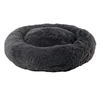 Round Black Eyelash Pet Cuddler, 23"