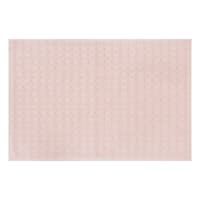 Honeybloom Woven Square Pink Bath Rug, 20x30