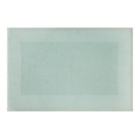 Providence Sea Green Waffle Border Memory Foam Bath Rug, 20x30