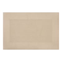 Providence Tan Waffle Border Memory Foam Bath Rug, 20x30