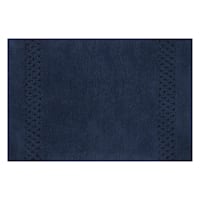 Providence Reversible Navy Bath Rug, 20x30