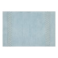 Providence Reversible Light Blue Bath Rug, 20x30