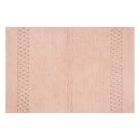 Providence Reversible Pink Bath Rug, 20x30