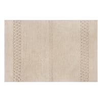 Providence Reversible Tan Bath Rug, 20x30