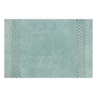 Providence Reversible Sea Green Bath Rug, 17x24