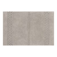 Providence Reversible Grey Bath Rug, 17x24