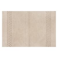 Providence Reversible Tan Bath Rug, 17x24