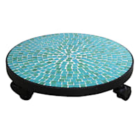 Found & Fable Mosaic Plant Stand, 11"